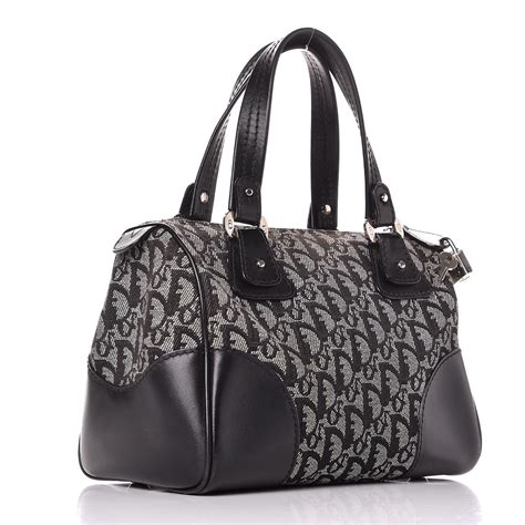 dior black monogram|christian dior monogram tote.